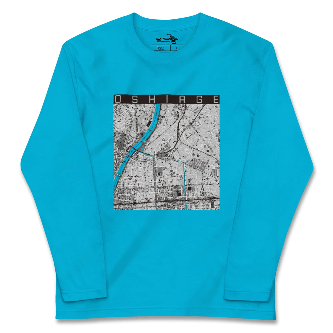 【押上(東京都)】地図柄ロングスリーブTシャツ