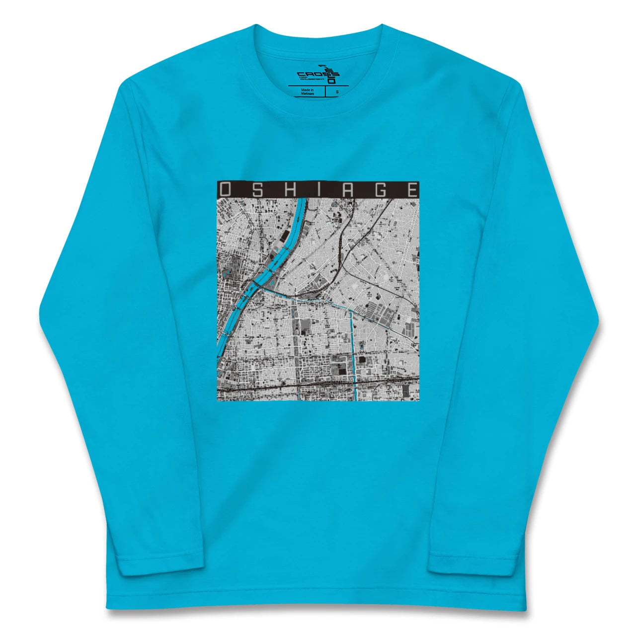 【押上(東京都)】地図柄ロングスリーブTシャツ