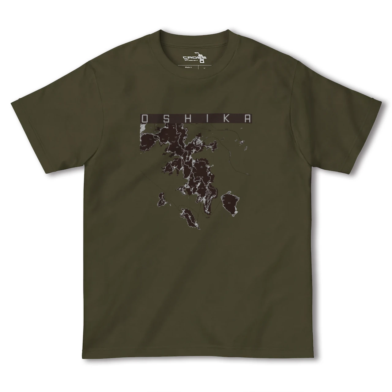 【牡鹿(宮城県)】地図柄ヘビーウェイトTシャツ