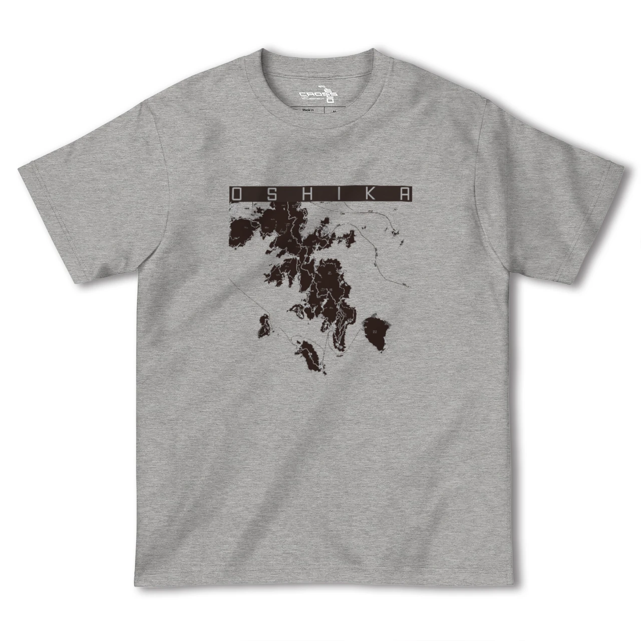 【牡鹿(宮城県)】地図柄ヘビーウェイトTシャツ