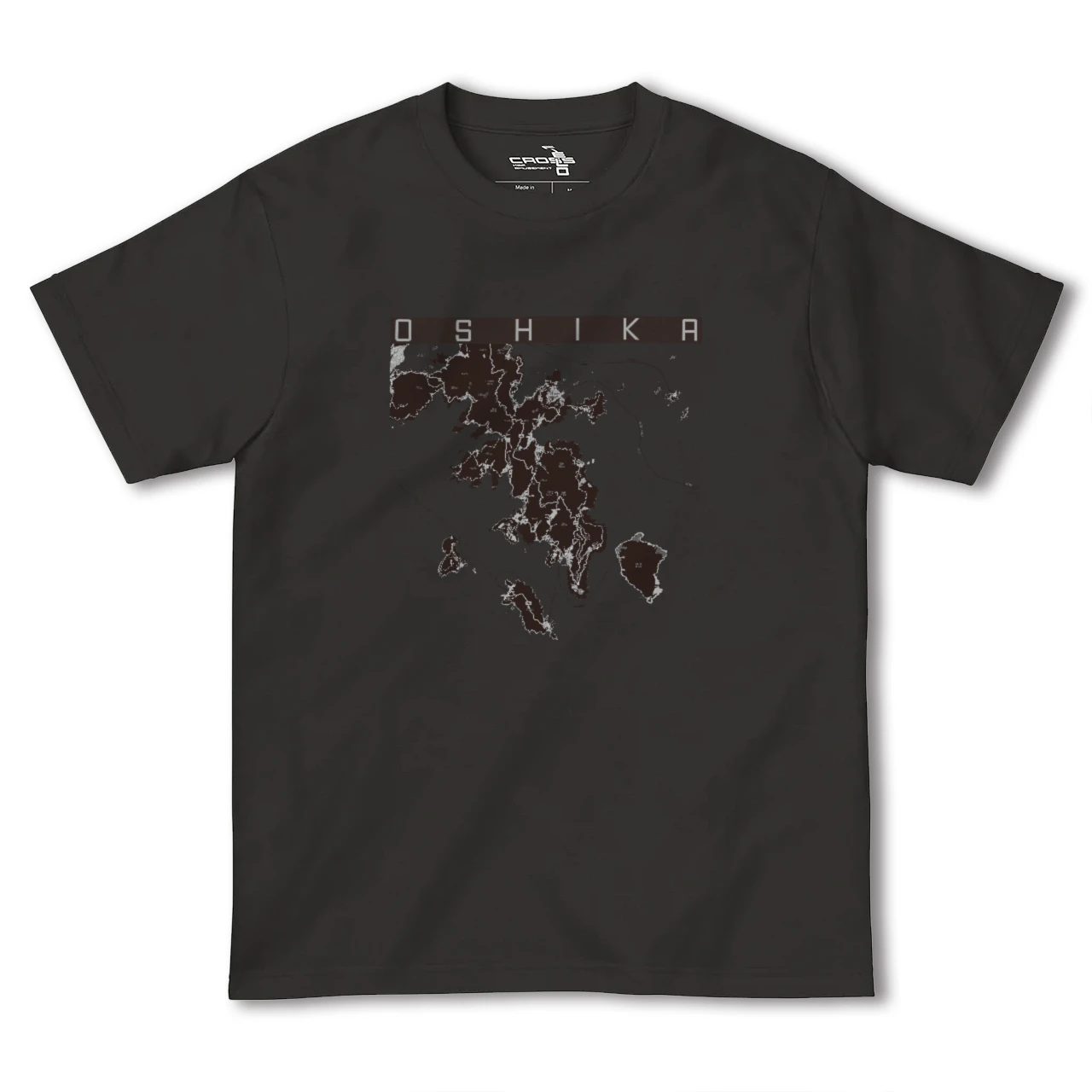【牡鹿(宮城県)】地図柄ヘビーウェイトTシャツ
