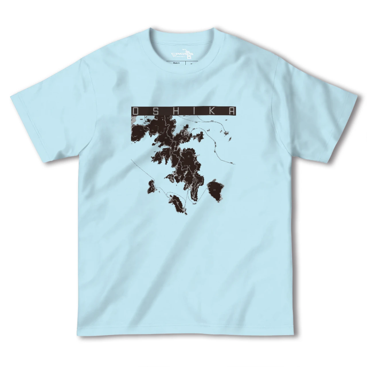 【牡鹿(宮城県)】地図柄ヘビーウェイトTシャツ