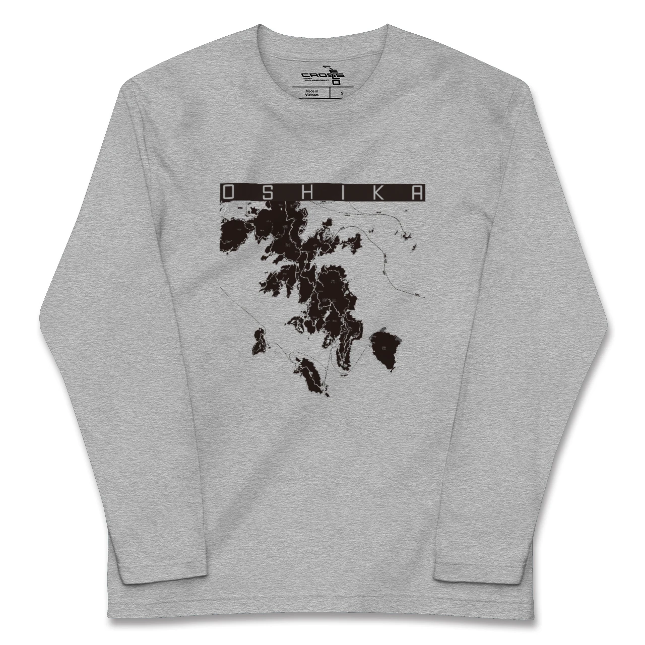 【牡鹿(宮城県)】地図柄ロングスリーブTシャツ
