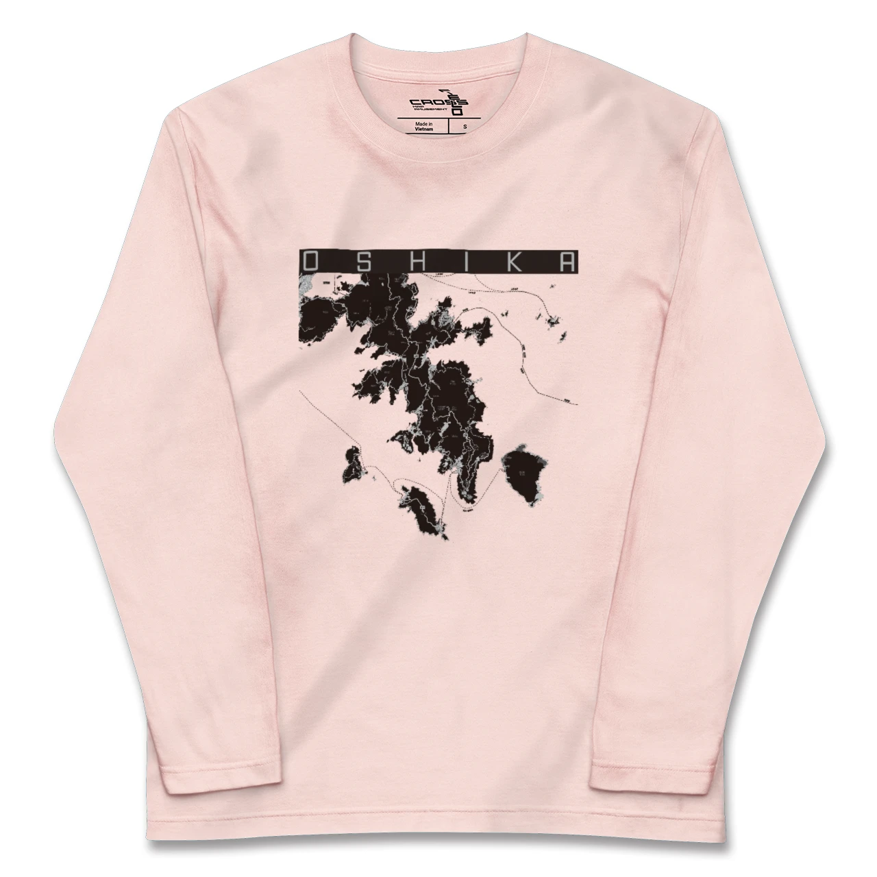【牡鹿(宮城県)】地図柄ロングスリーブTシャツ