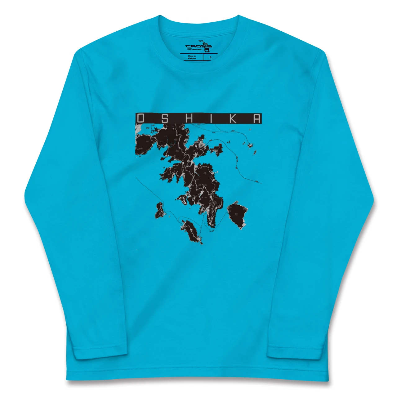 【牡鹿(宮城県)】地図柄ロングスリーブTシャツ