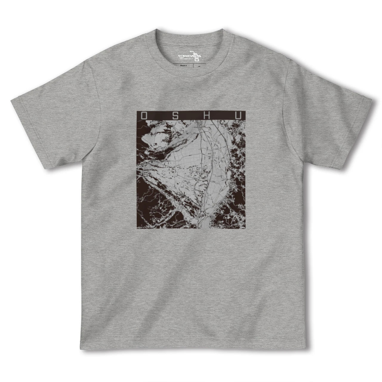 【奥州(岩手県)】地図柄ヘビーウェイトTシャツ