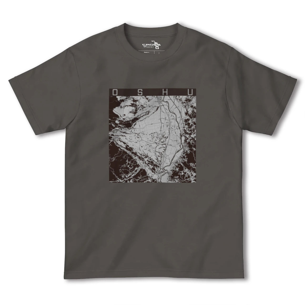 【奥州(岩手県)】地図柄ヘビーウェイトTシャツ