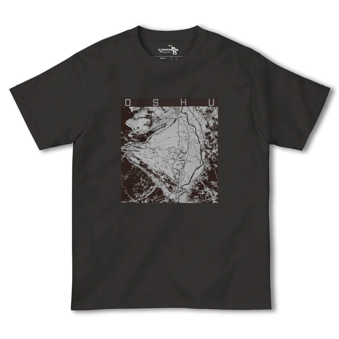 【奥州(岩手県)】地図柄ヘビーウェイトTシャツ