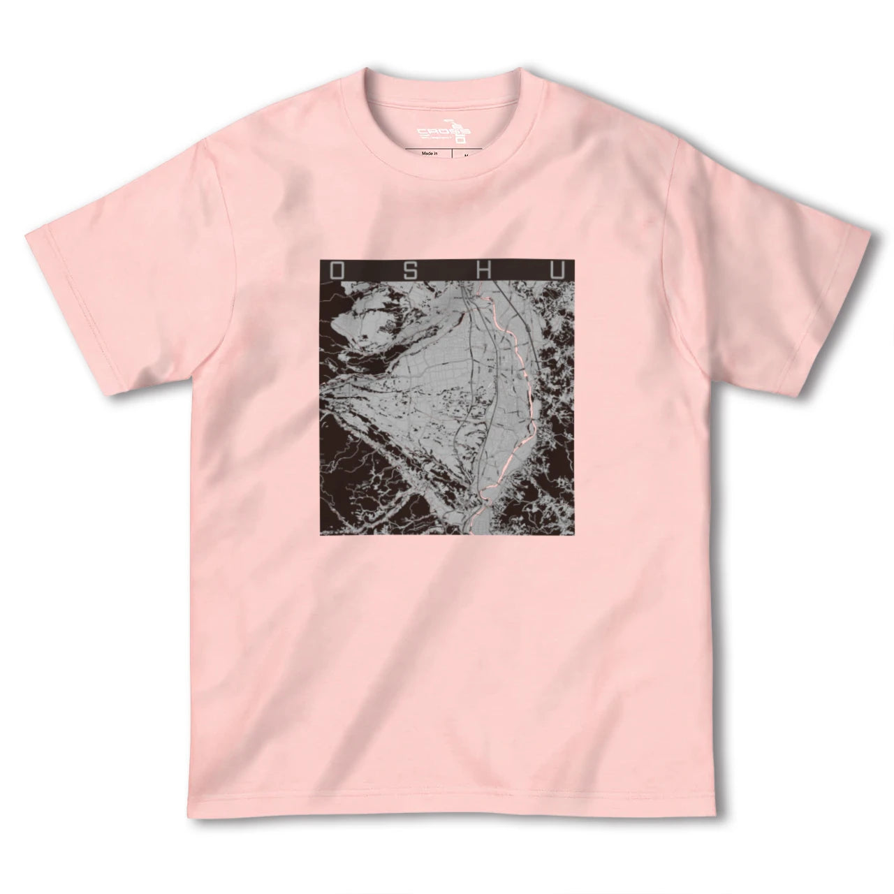 【奥州(岩手県)】地図柄ヘビーウェイトTシャツ