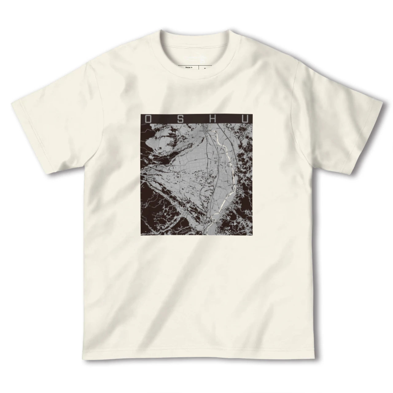 【奥州(岩手県)】地図柄ヘビーウェイトTシャツ