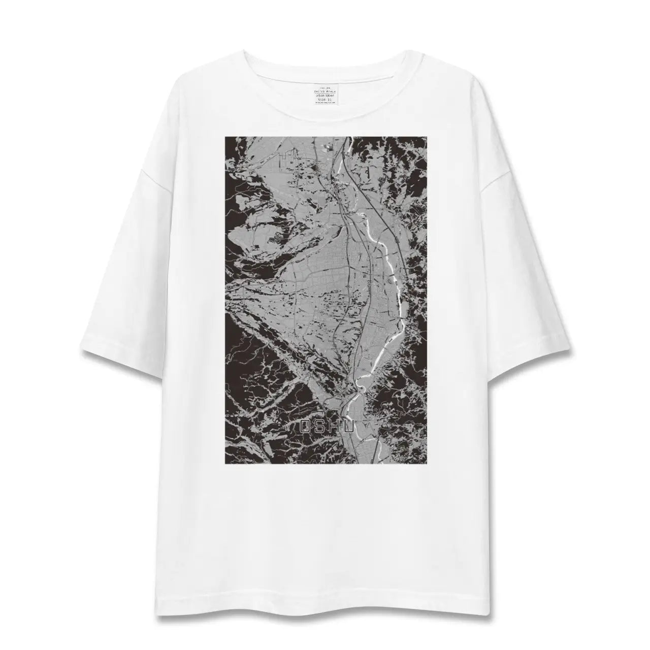 【奥州(岩手県)】地図柄ビッグシルエットTシャツ