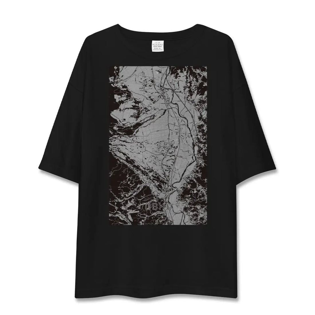 【奥州(岩手県)】地図柄ビッグシルエットTシャツ