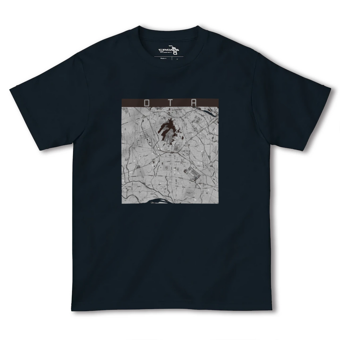 【太田(群馬県)】地図柄ヘビーウェイトTシャツ