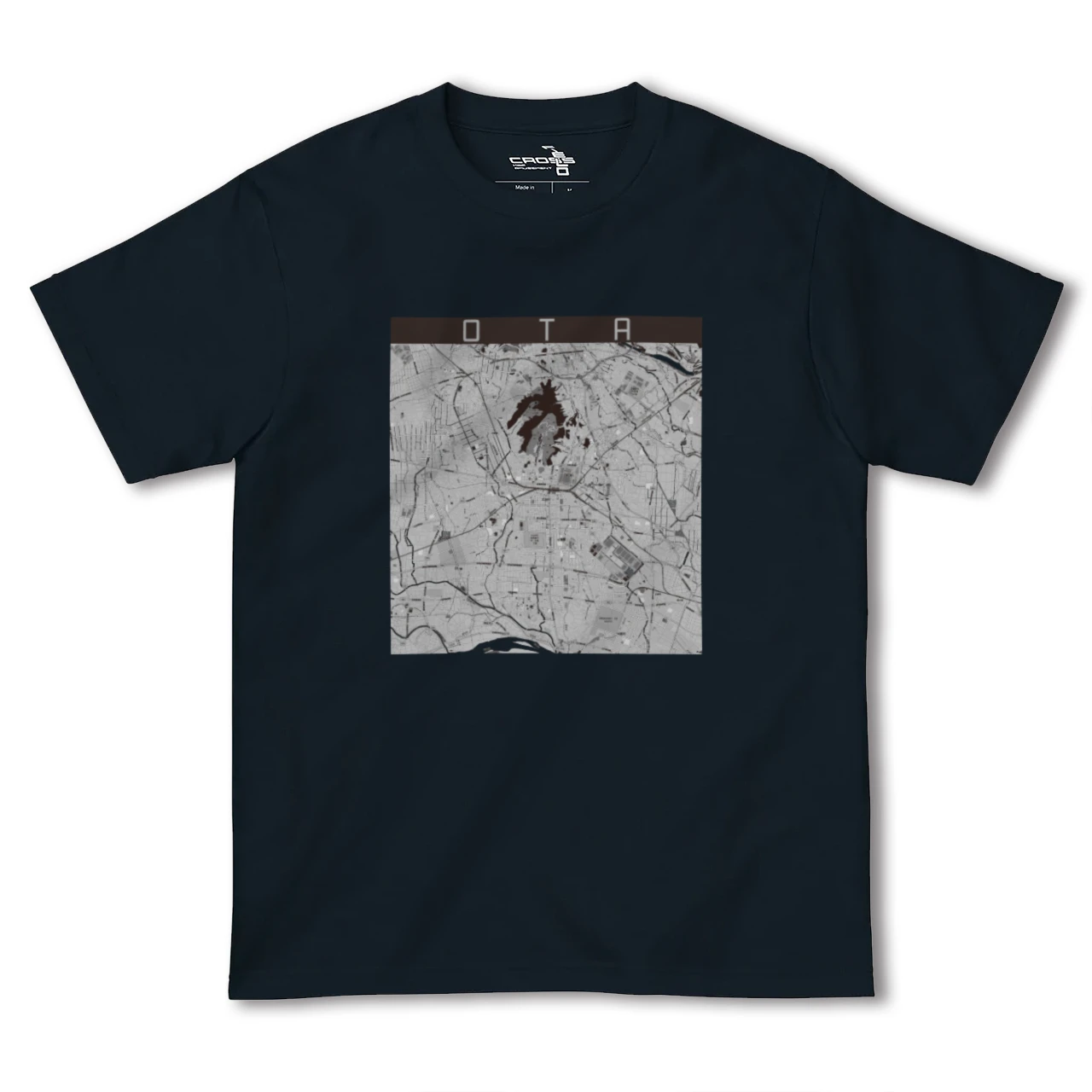 【太田(群馬県)】地図柄ヘビーウェイトTシャツ