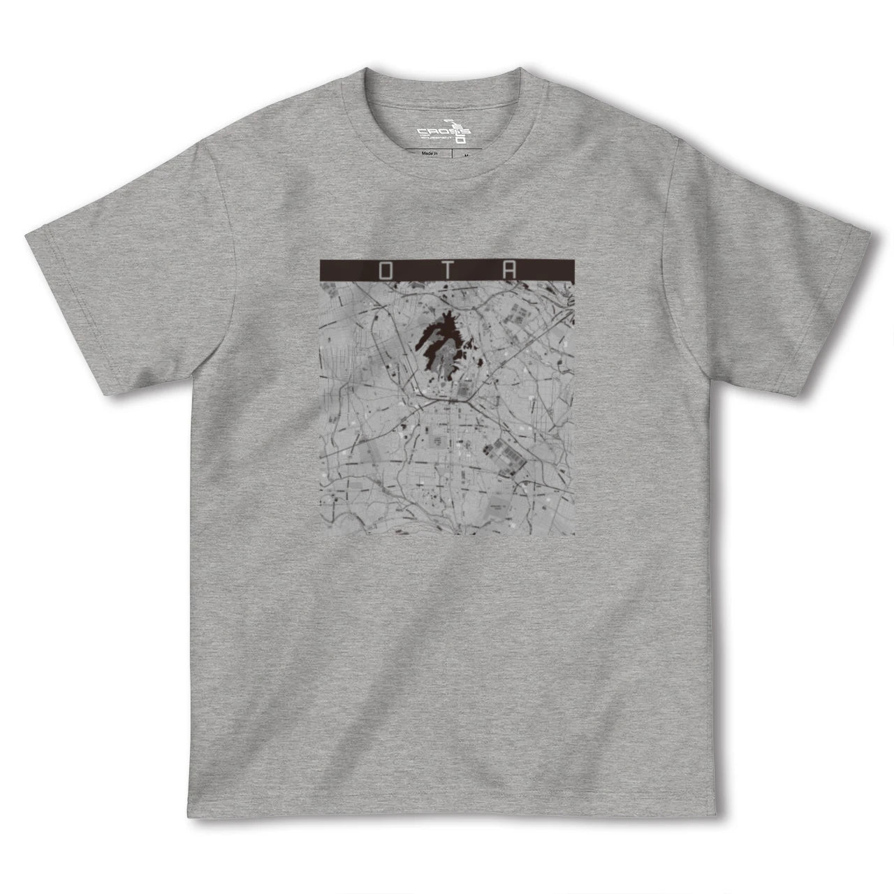 【太田(群馬県)】地図柄ヘビーウェイトTシャツ
