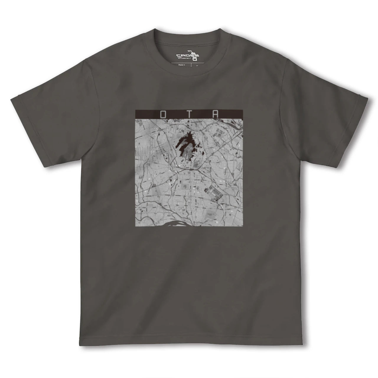 【太田(群馬県)】地図柄ヘビーウェイトTシャツ