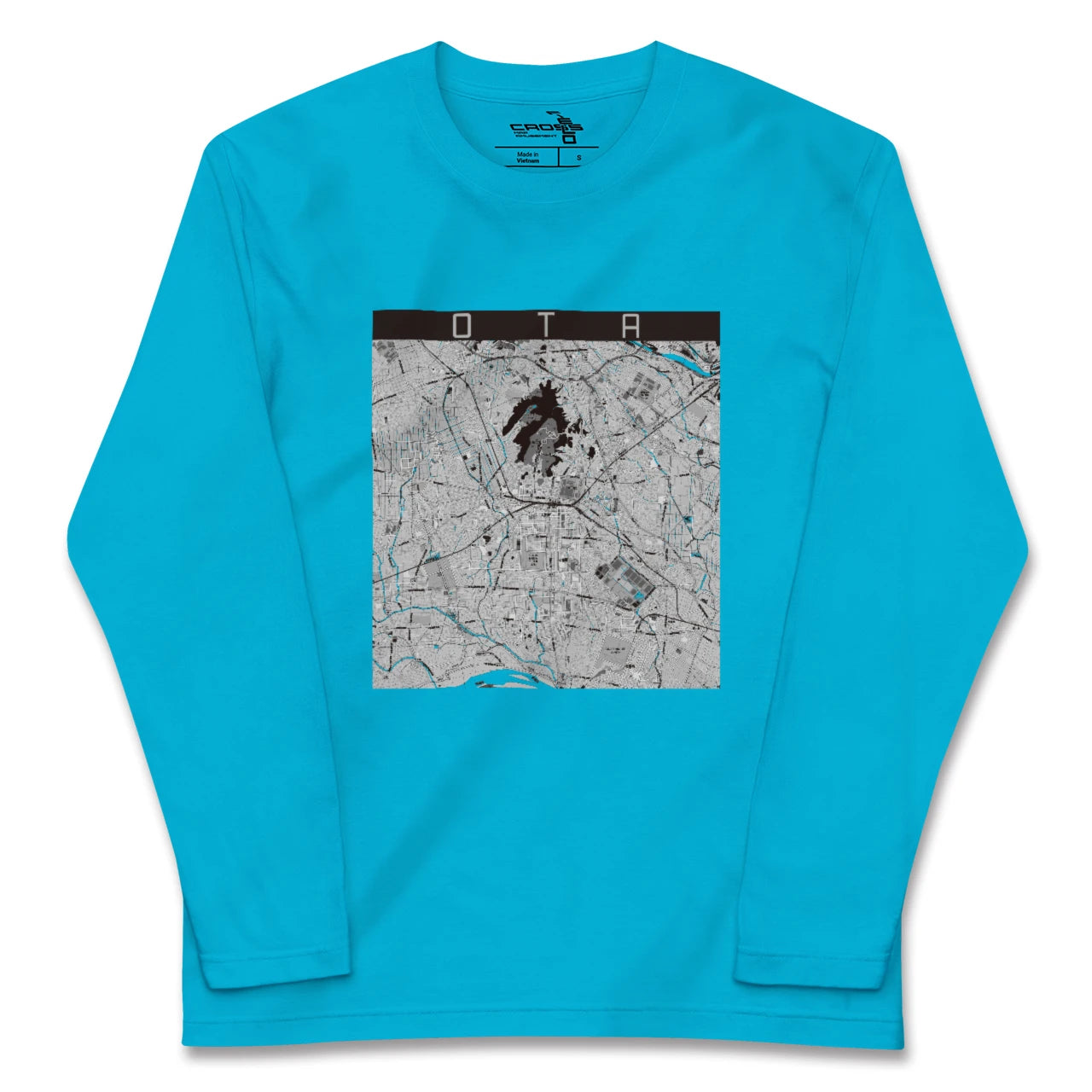 【太田(群馬県)】地図柄ロングスリーブTシャツ