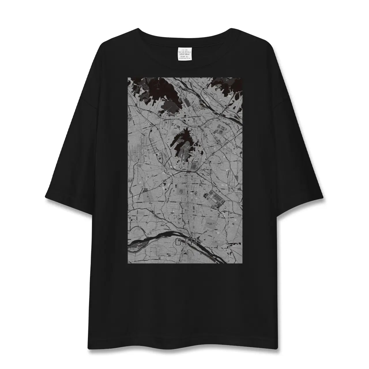 【太田(群馬県)】地図柄ビッグシルエットTシャツ