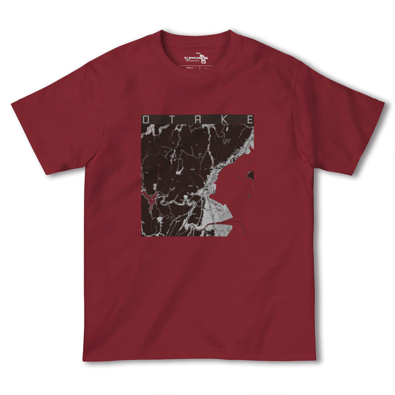 【大竹(広島県)】地図柄ヘビーウェイトTシャツ