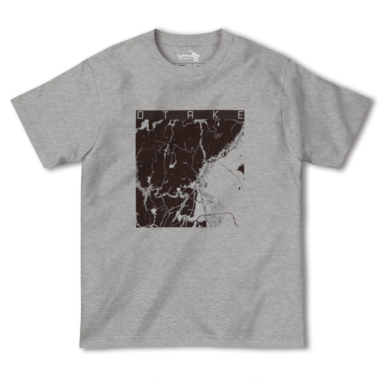 【大竹(広島県)】地図柄ヘビーウェイトTシャツ