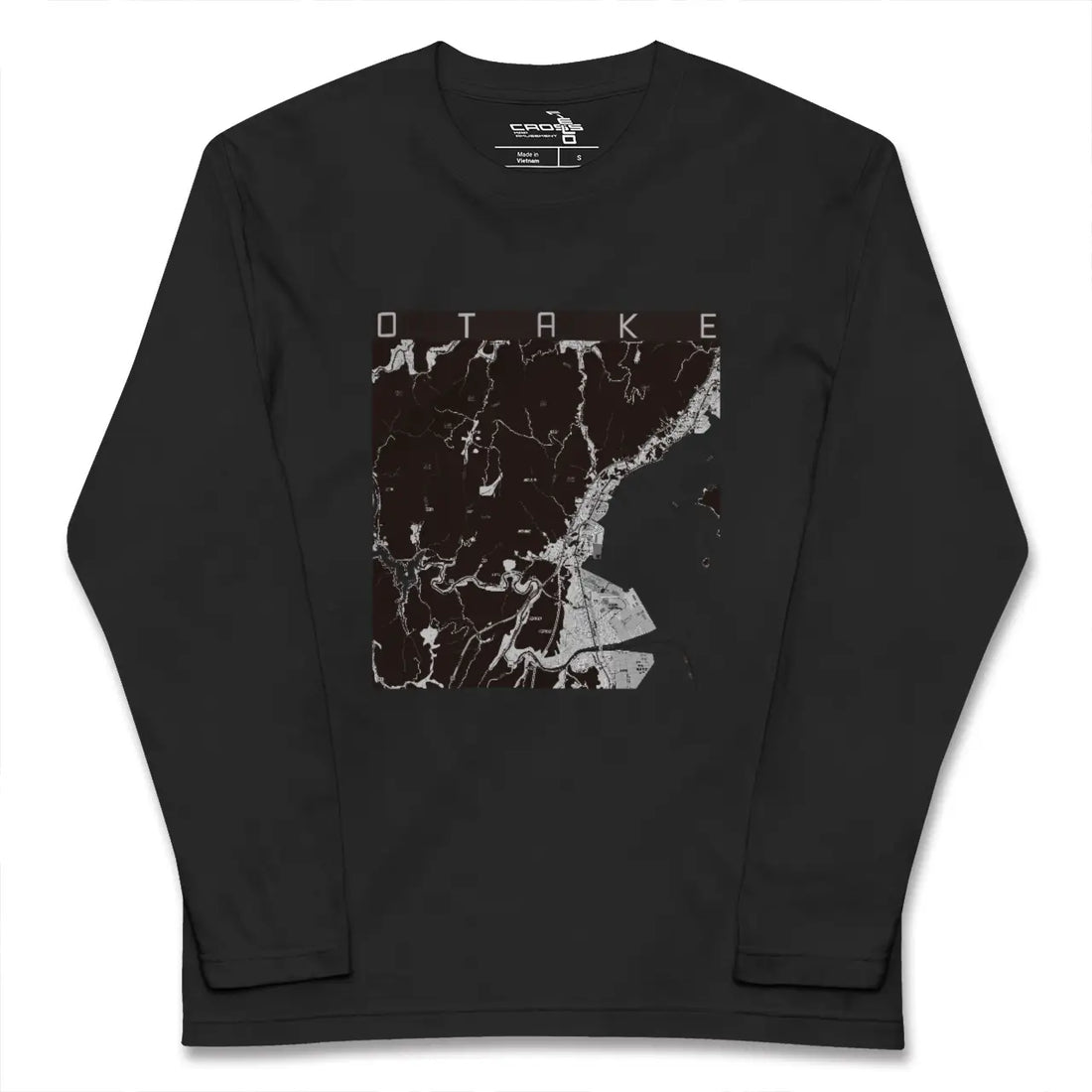 【大竹(広島県)】地図柄ロングスリーブTシャツ