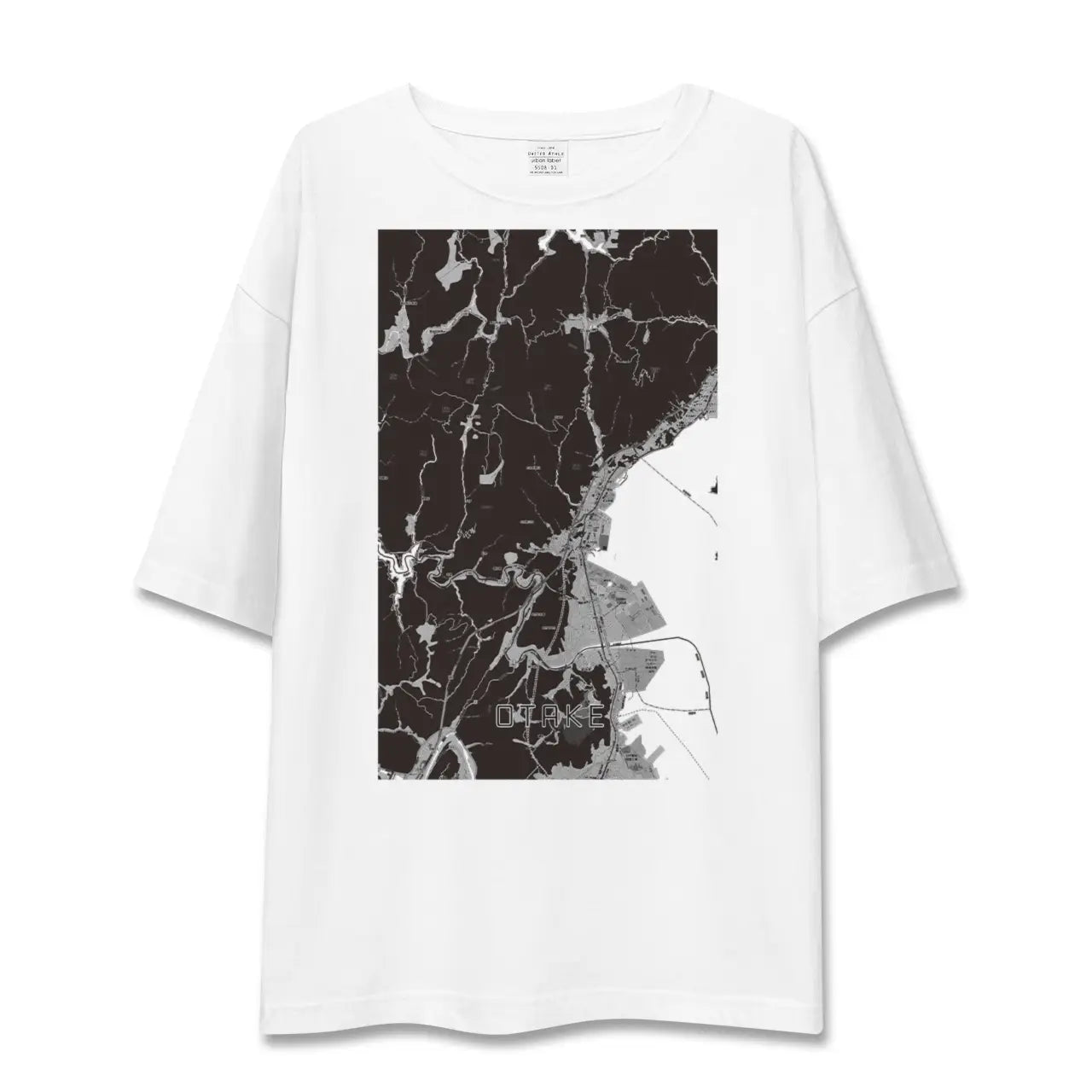 【大竹(広島県)】地図柄ビッグシルエットTシャツ