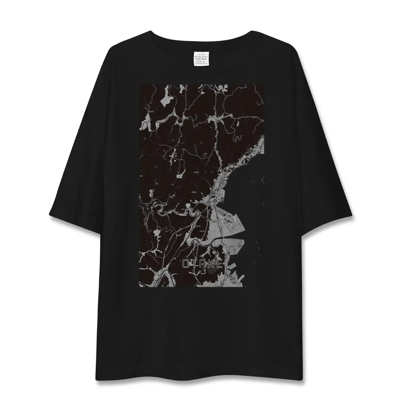 【大竹(広島県)】地図柄ビッグシルエットTシャツ