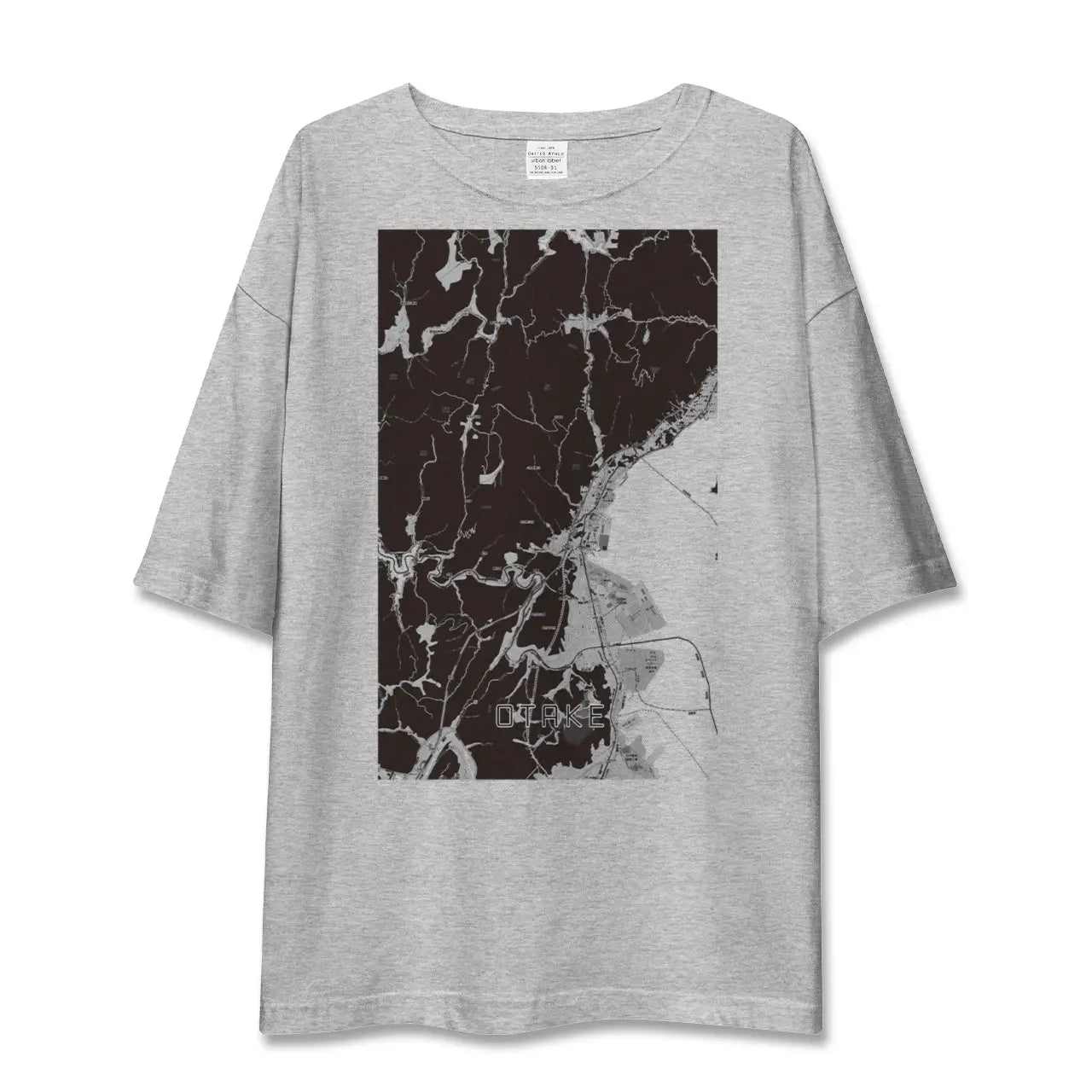 【大竹(広島県)】地図柄ビッグシルエットTシャツ