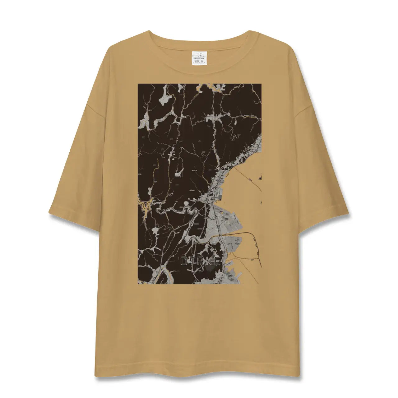 【大竹(広島県)】地図柄ビッグシルエットTシャツ