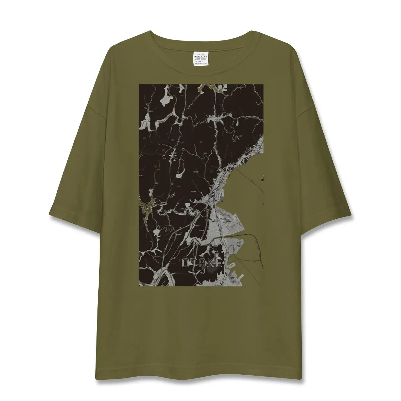 【大竹(広島県)】地図柄ビッグシルエットTシャツ