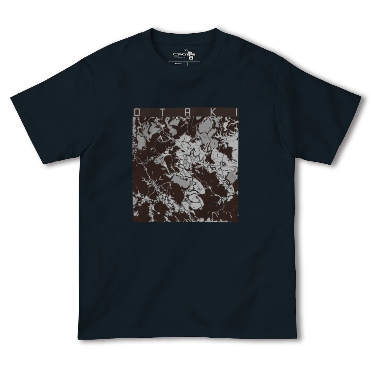 【大多喜(千葉県)】地図柄ヘビーウェイトTシャツ