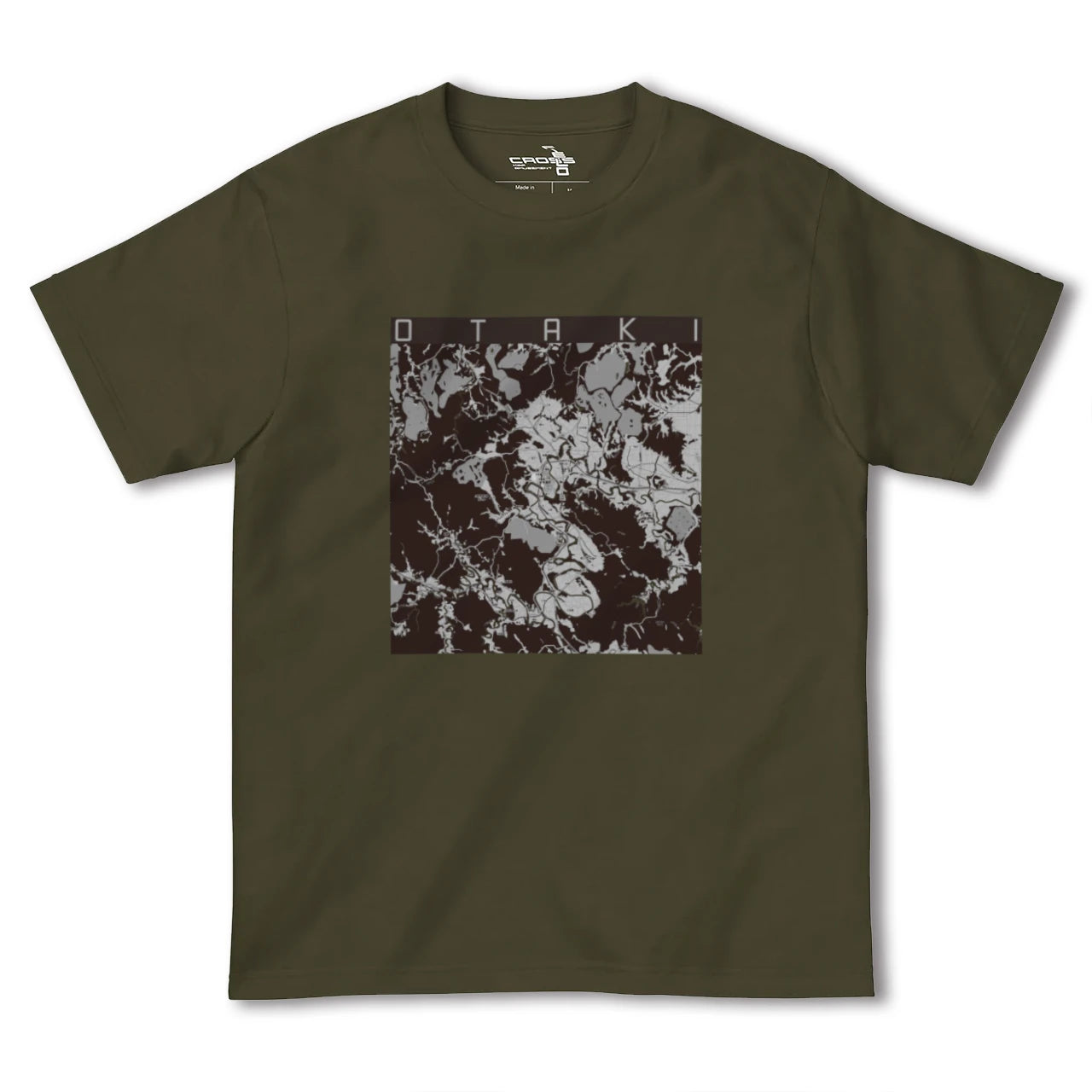 【大多喜(千葉県)】地図柄ヘビーウェイトTシャツ