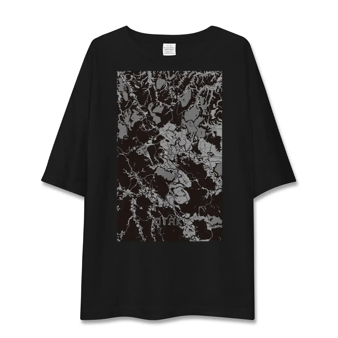 【大多喜(千葉県)】地図柄ビッグシルエットTシャツ