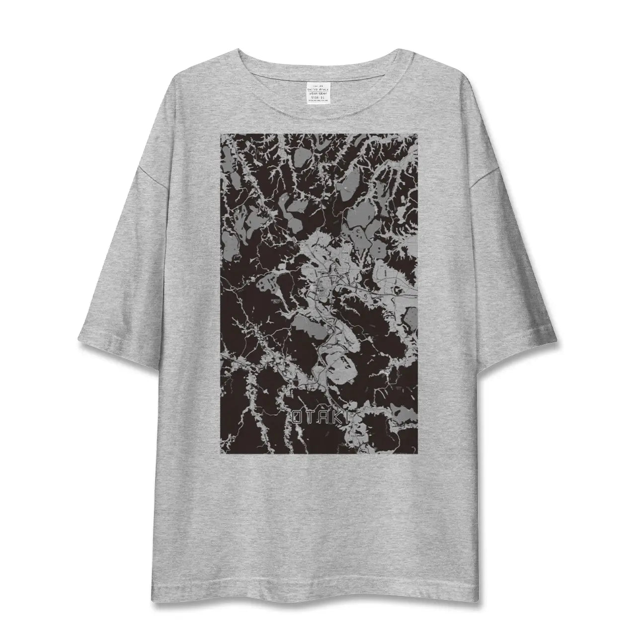 【大多喜(千葉県)】地図柄ビッグシルエットTシャツ