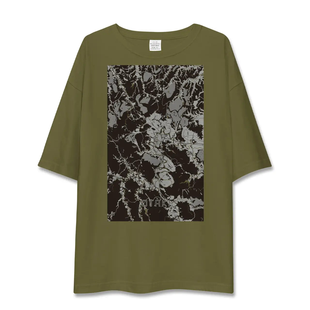 【大多喜(千葉県)】地図柄ビッグシルエットTシャツ