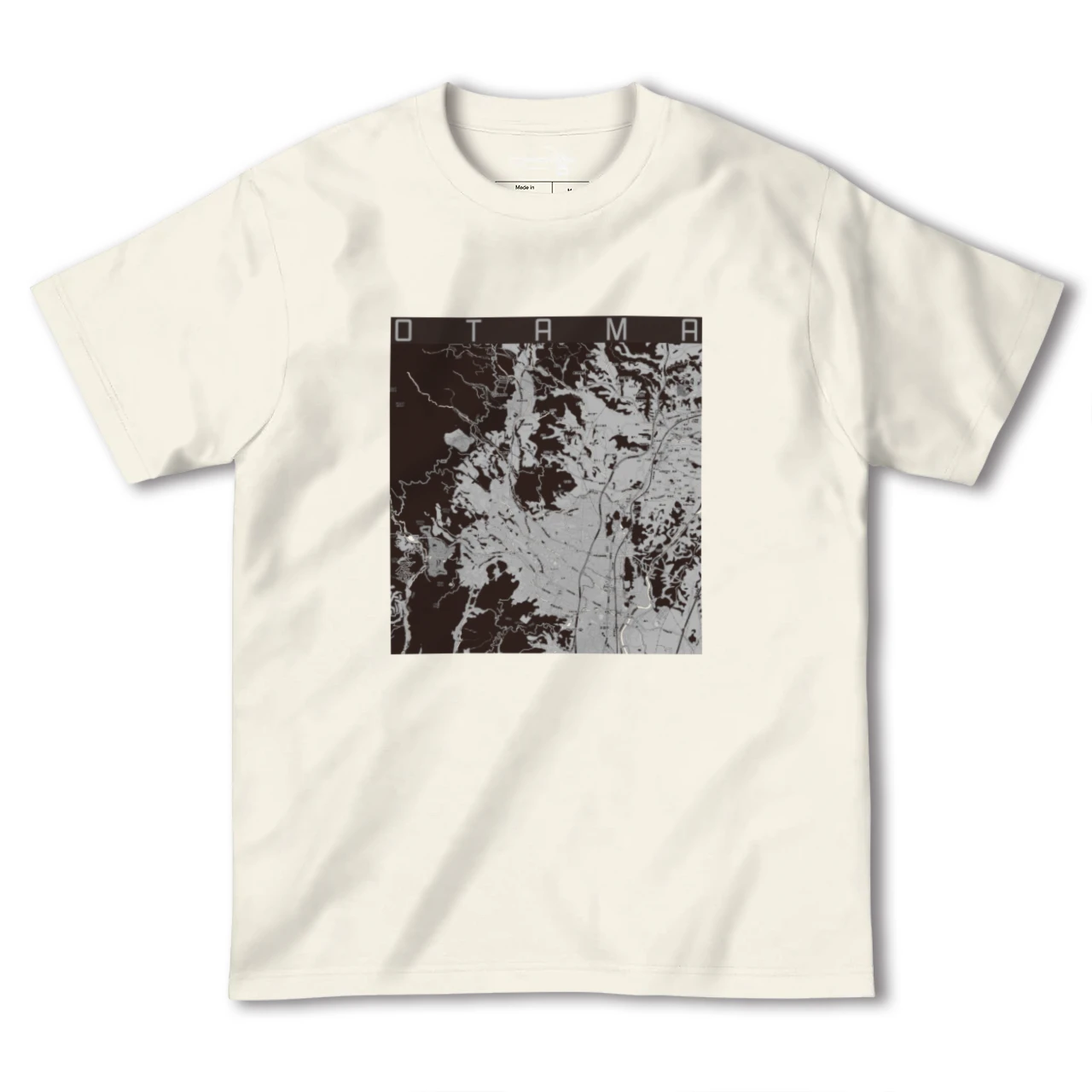 【大玉(福島県)】地図柄ヘビーウェイトTシャツ