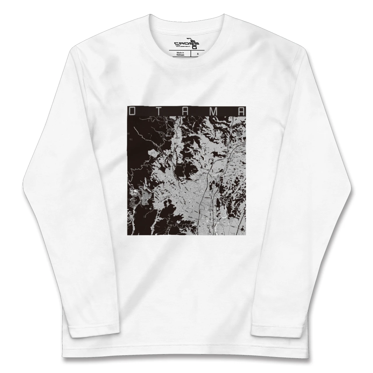 【大玉(福島県)】地図柄ロングスリーブTシャツ