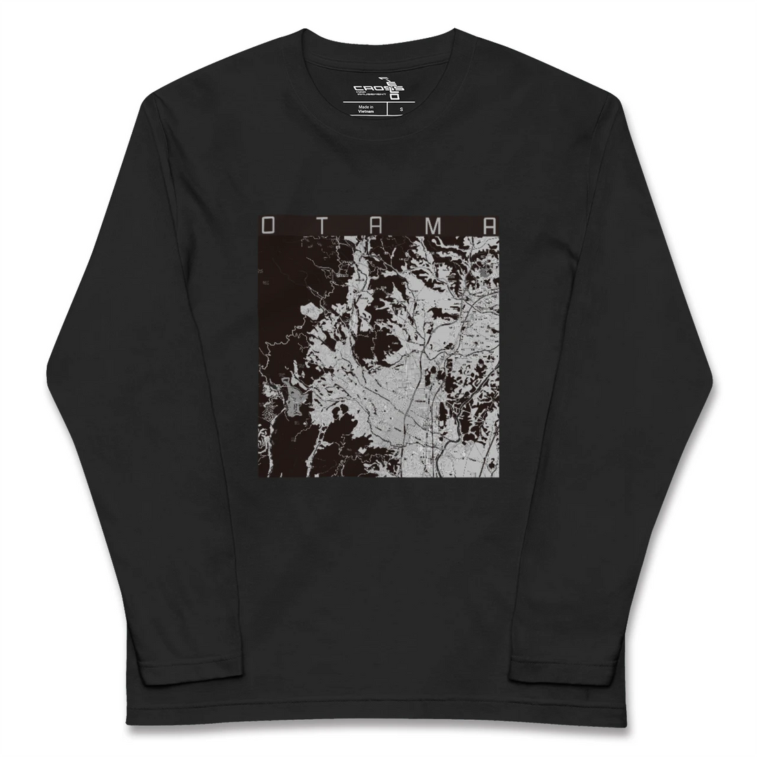 【大玉(福島県)】地図柄ロングスリーブTシャツ