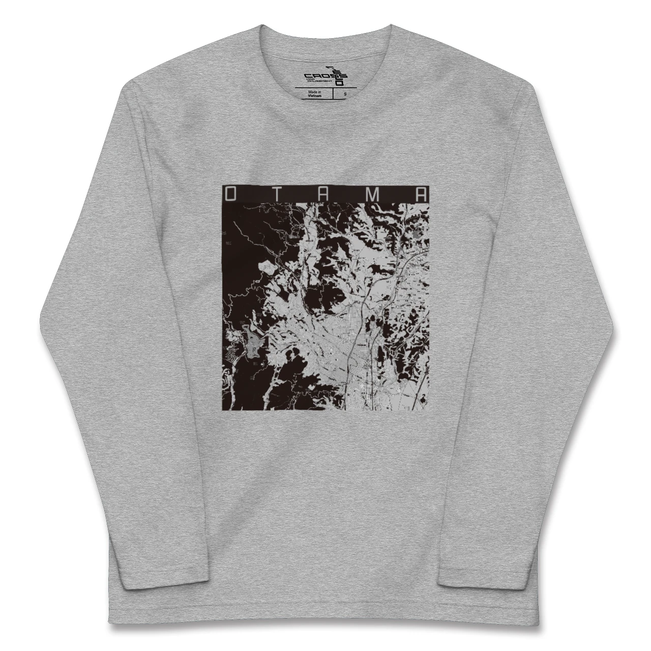 【大玉(福島県)】地図柄ロングスリーブTシャツ