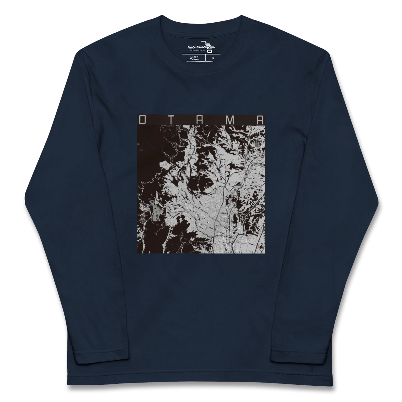 【大玉(福島県)】地図柄ロングスリーブTシャツ