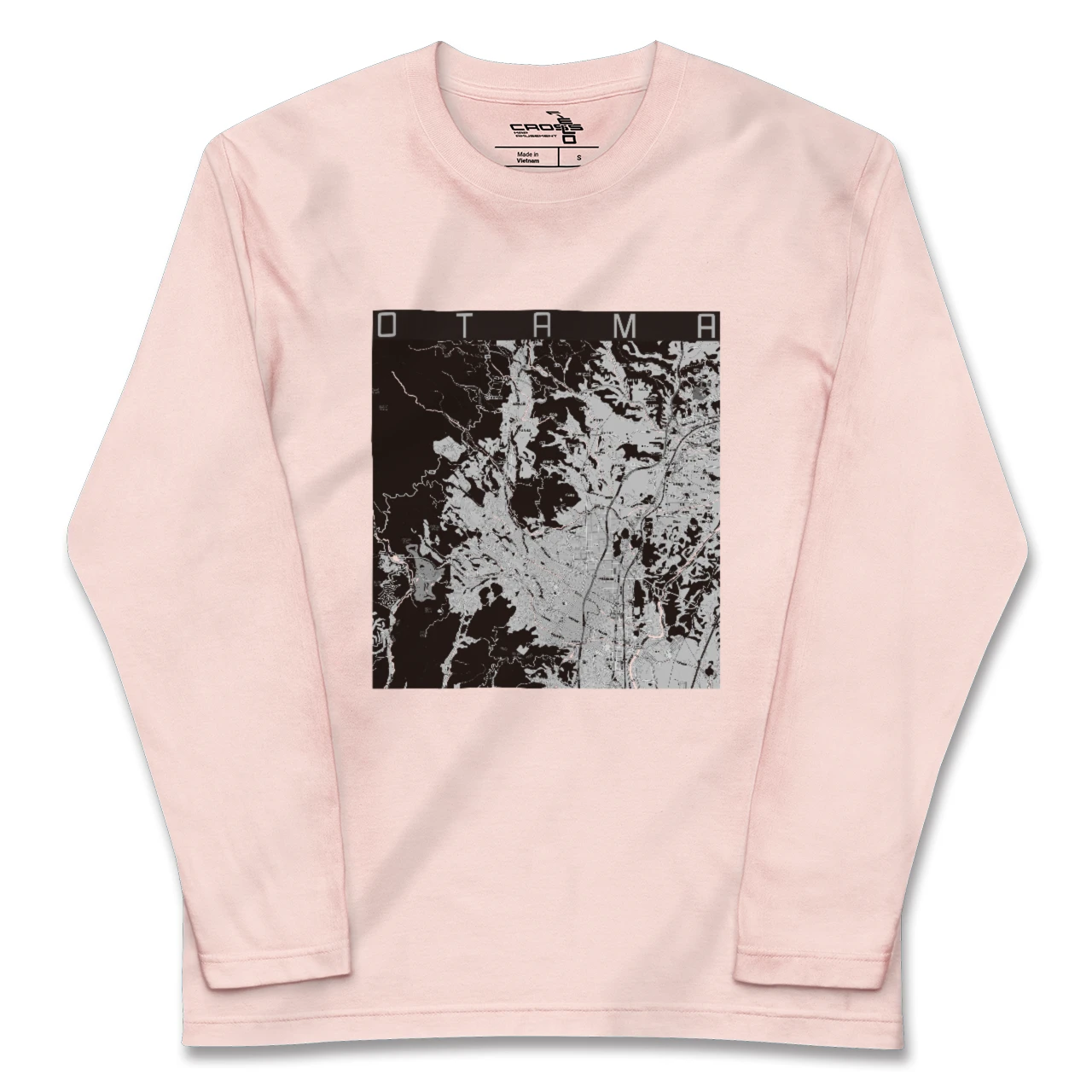 【大玉(福島県)】地図柄ロングスリーブTシャツ