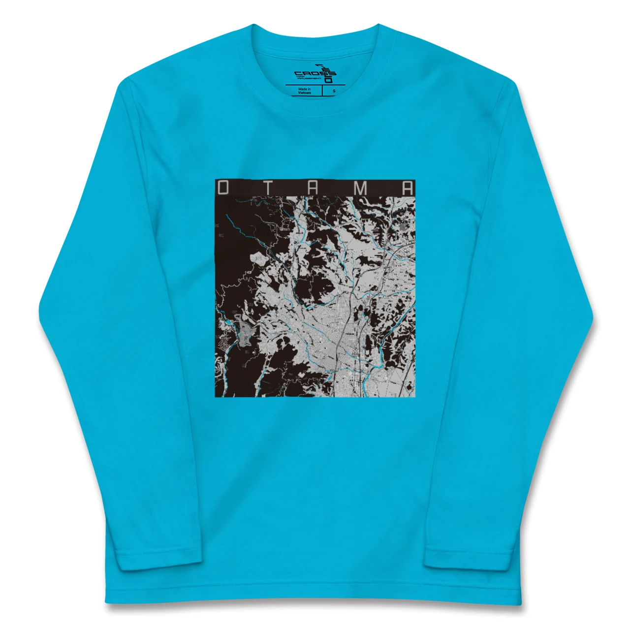 【大玉(福島県)】地図柄ロングスリーブTシャツ