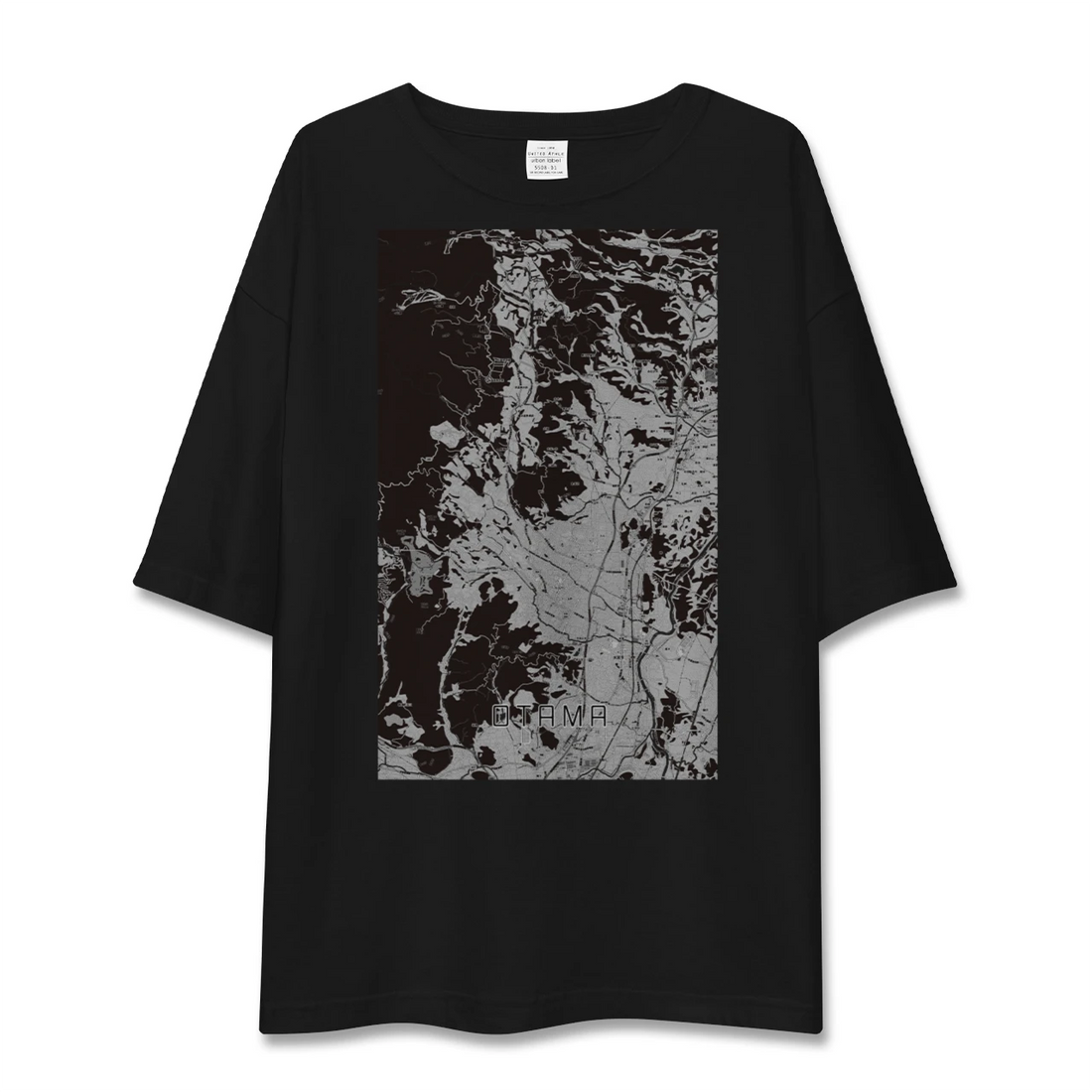 【大玉(福島県)】地図柄ビッグシルエットTシャツ