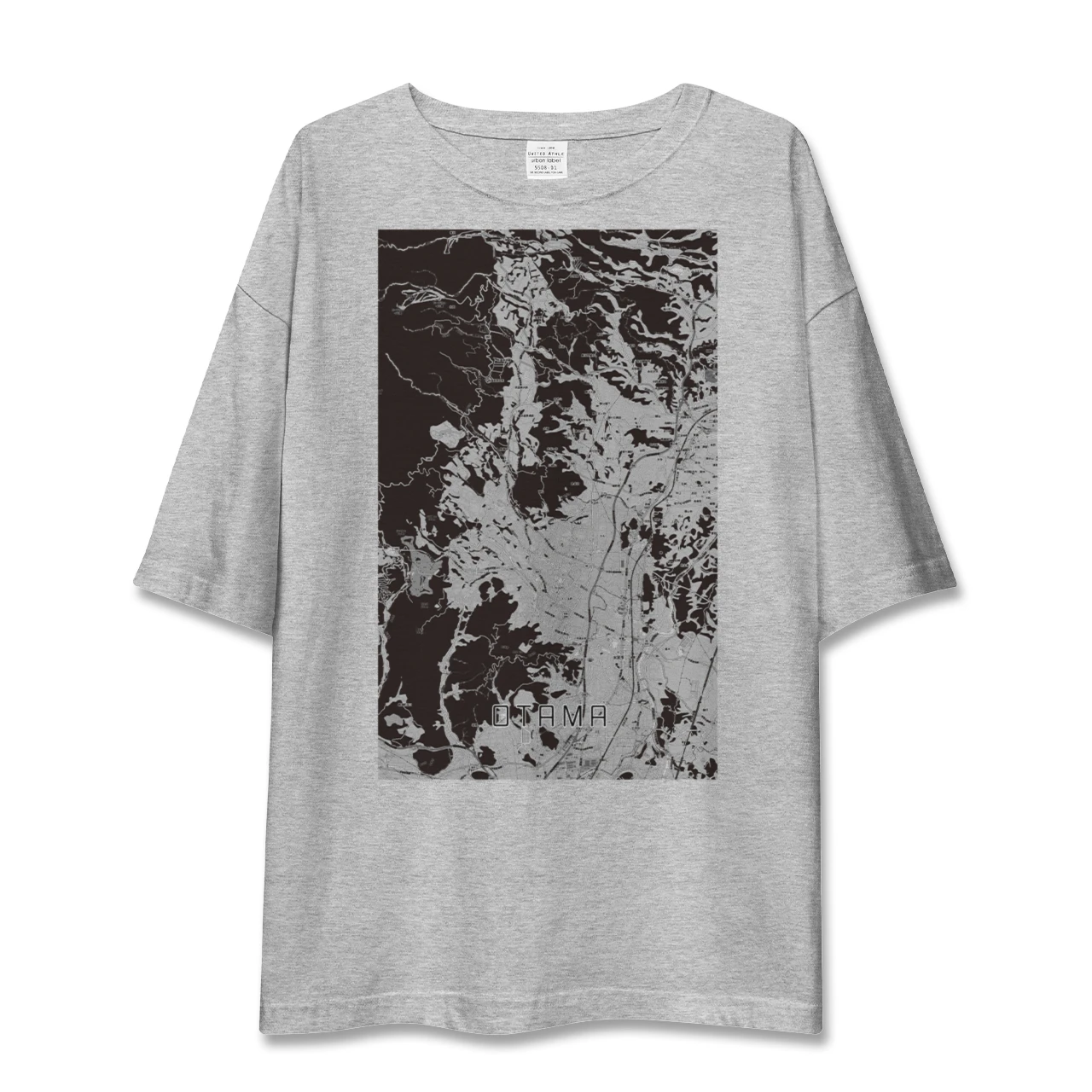 【大玉(福島県)】地図柄ビッグシルエットTシャツ