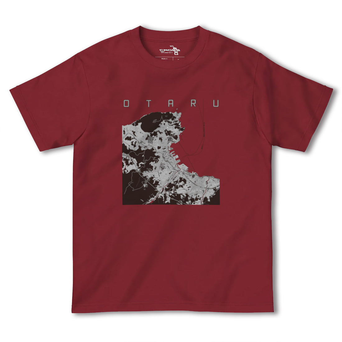 【小樽(北海道)】地図柄ヘビーウェイトTシャツ