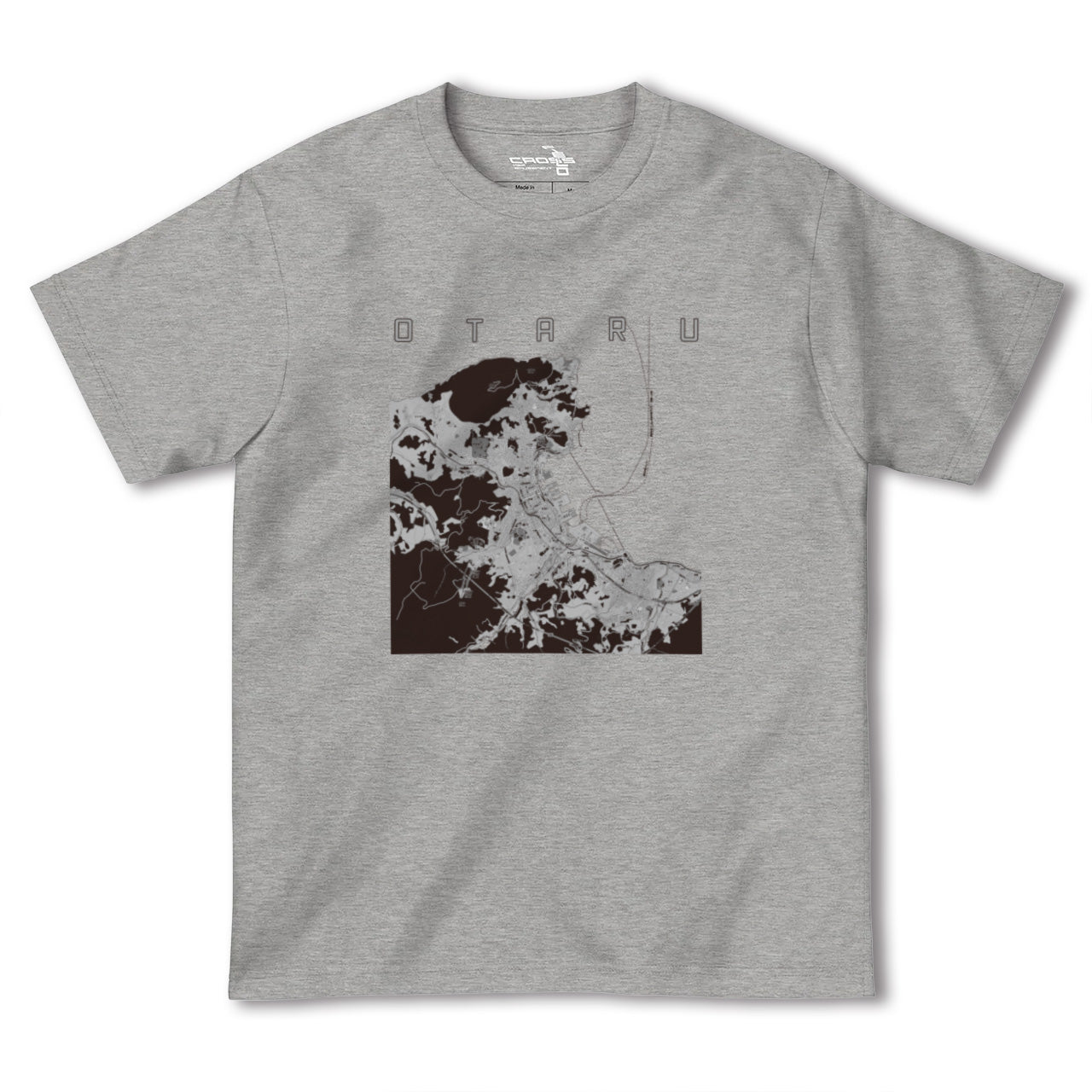 【小樽(北海道)】地図柄ヘビーウェイトTシャツ