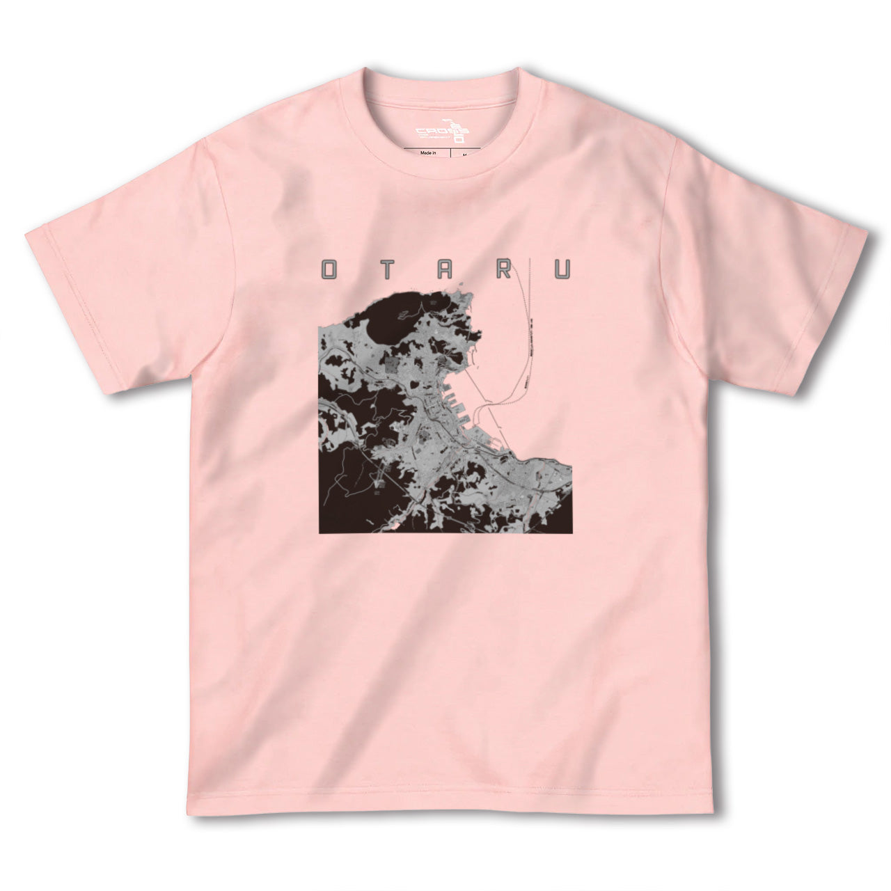 【小樽(北海道)】地図柄ヘビーウェイトTシャツ