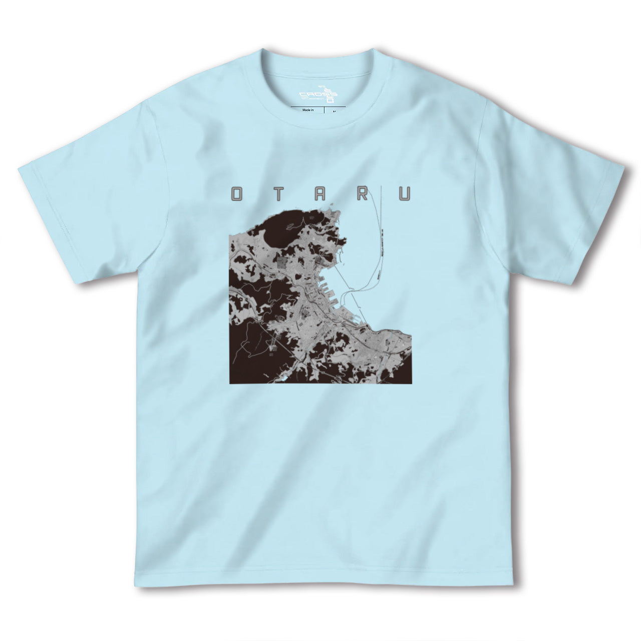 【小樽(北海道)】地図柄ヘビーウェイトTシャツ