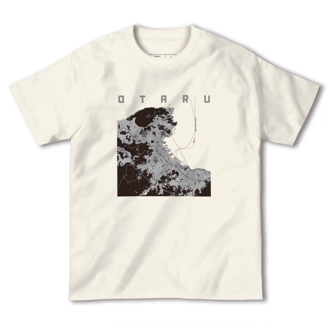 【小樽(北海道)】地図柄ヘビーウェイトTシャツ