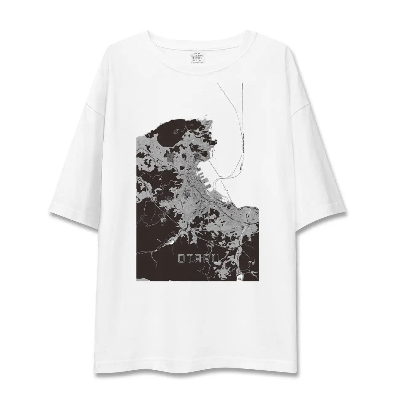 【小樽(北海道)】地図柄ビッグシルエットTシャツ